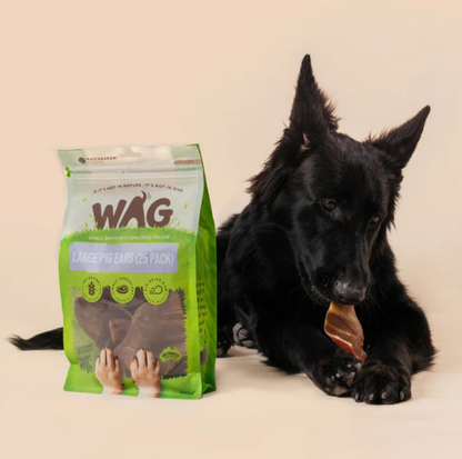 WAG Large Pig Ears 5 Pack Dog Treat