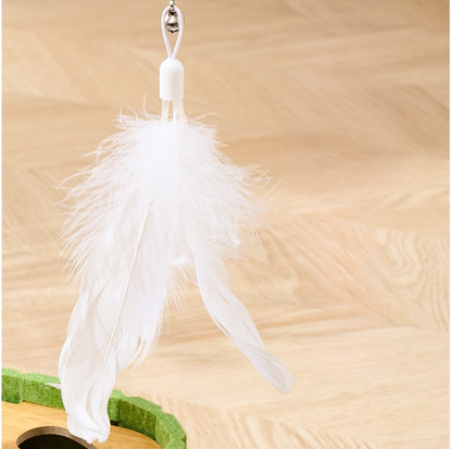 Felt Cat Puzzle Toy with Scratching Pole