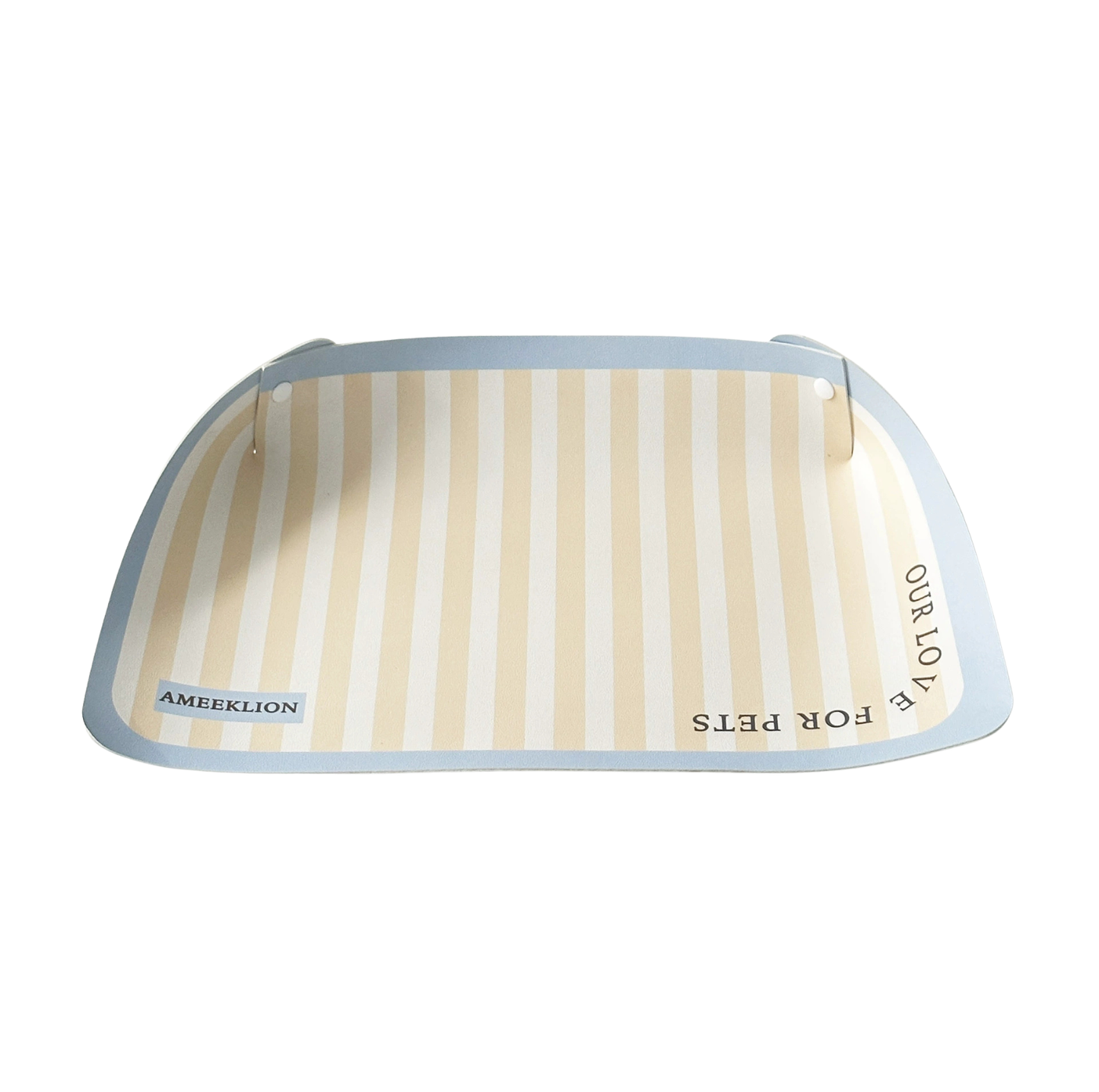 Strip Pattern Foldable PU Pet Feeding Mat