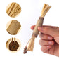 Feathered Catnip Stick Cat Toy - Exciting Playtime with Bell & Raffia Grass