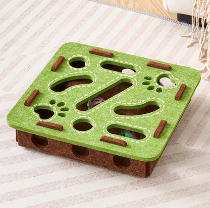 Felt Maze Interactive Cat Puzzle Box