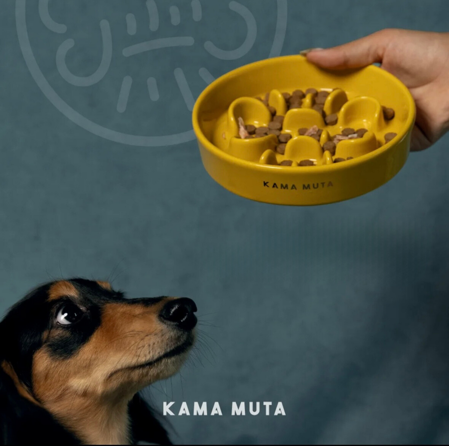 KAMA MUTA Ceramic Slow Feeder Bowl