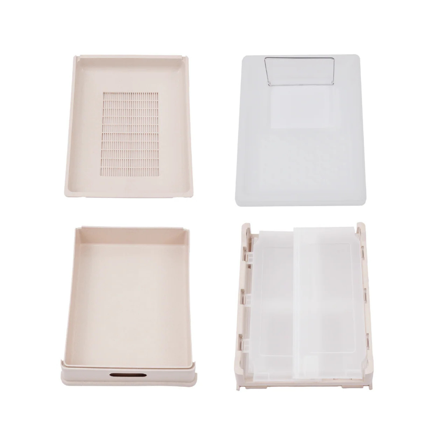 Ecoboco Pure Flow Double-Layer Cat Litter Box and Cat Litter System