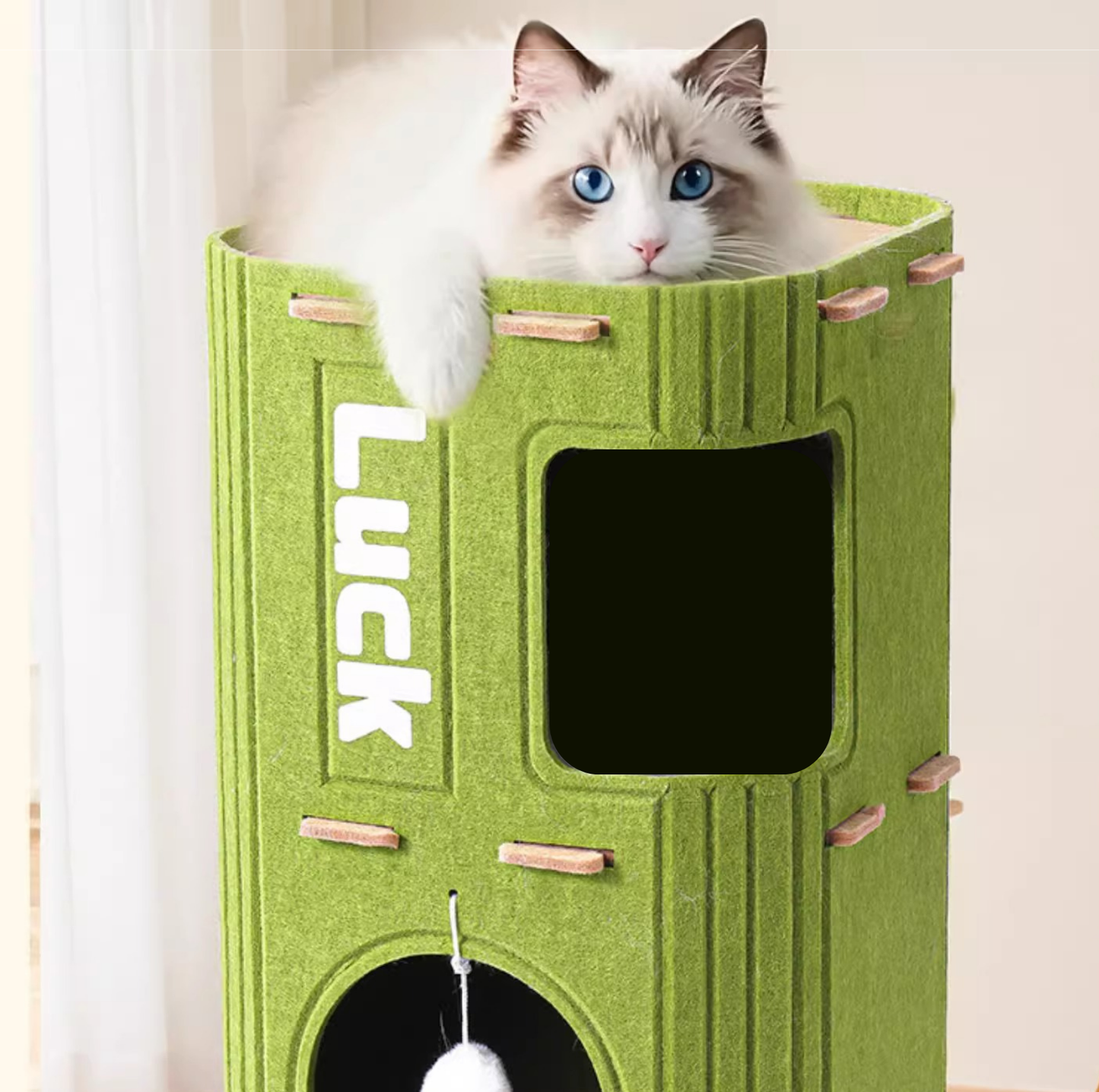 Three-Tier Felt Cat Climbing Tower