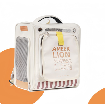 Expandable Pet Backpack Carrier with Mesh Tent