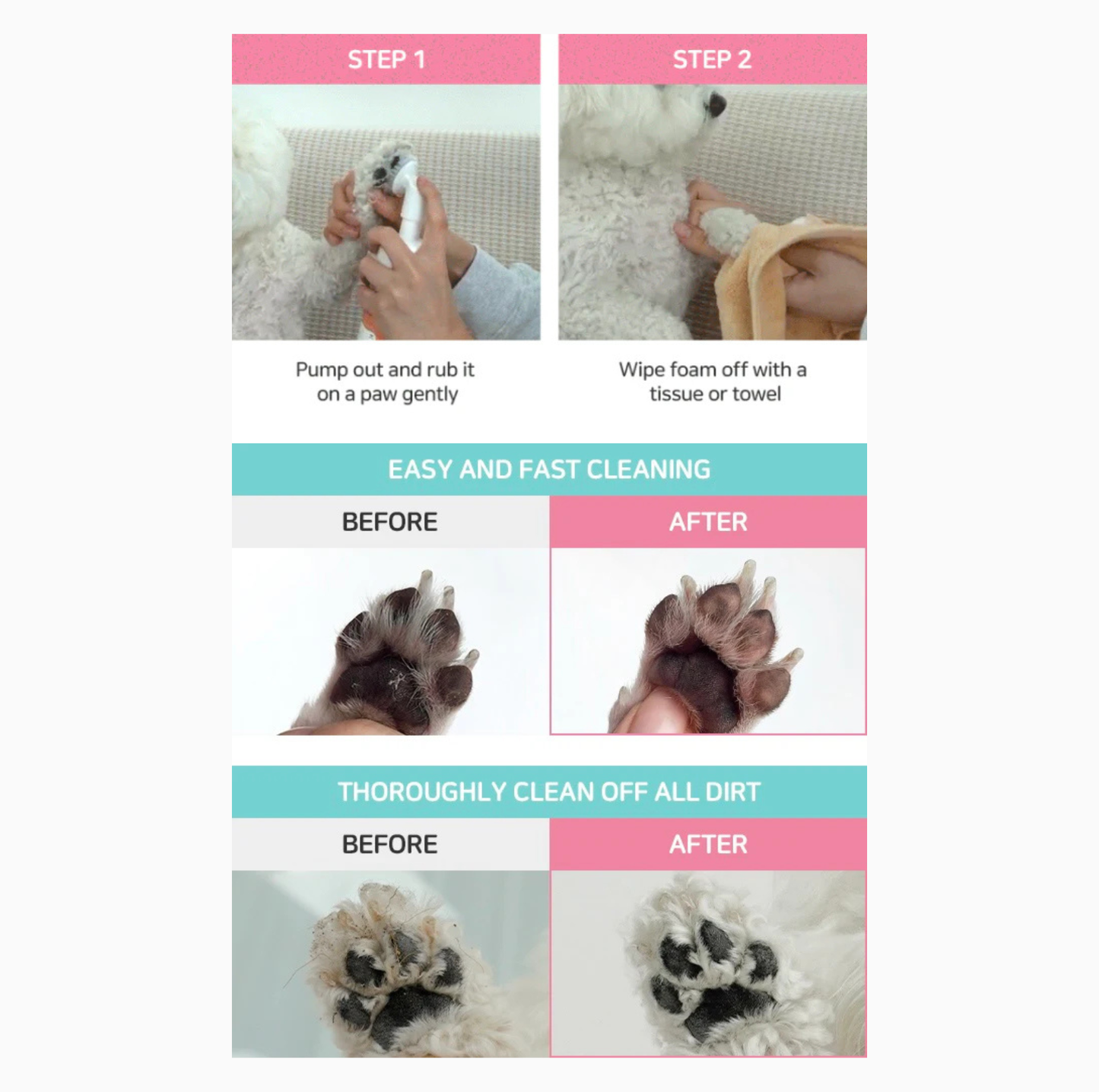 INOOM OUR EARTH Plant-Based Pet Paw Cleaner – Vegan, Cruelty-Free