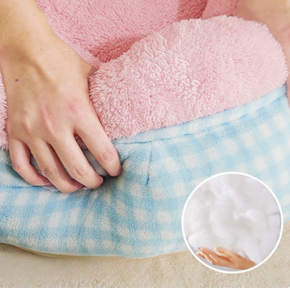 Donut Deep Sleep Pet Bed with Raised Bolster