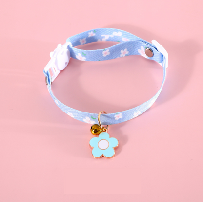 Flower Series Pendant Style Adjustable Pet Collar