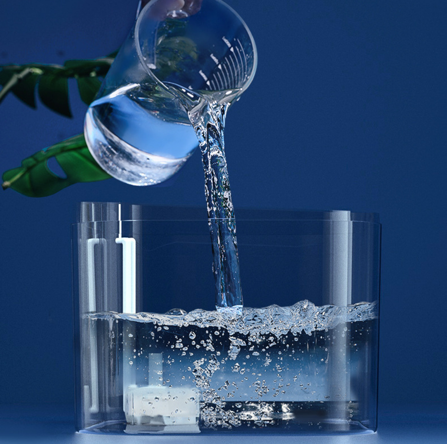 2.2L Transparent Pet Water Fountain with Dual Flow Mode