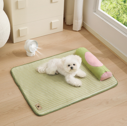 Summer Cool Feeling Pet Mat with Neck Pillow