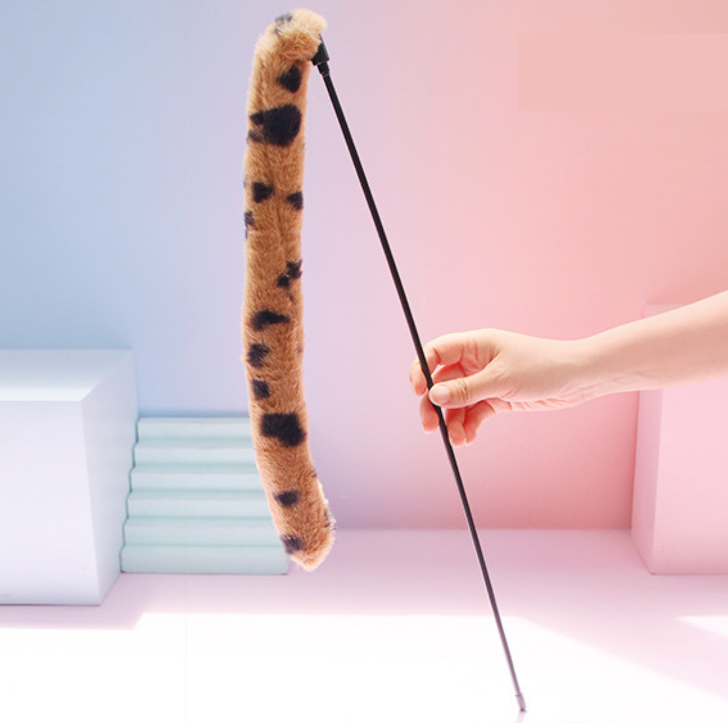 Fluffy Long Tail Interactive Cat Wand