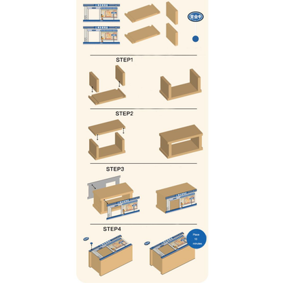 PurLab Convenience Store Cat Scratcher House