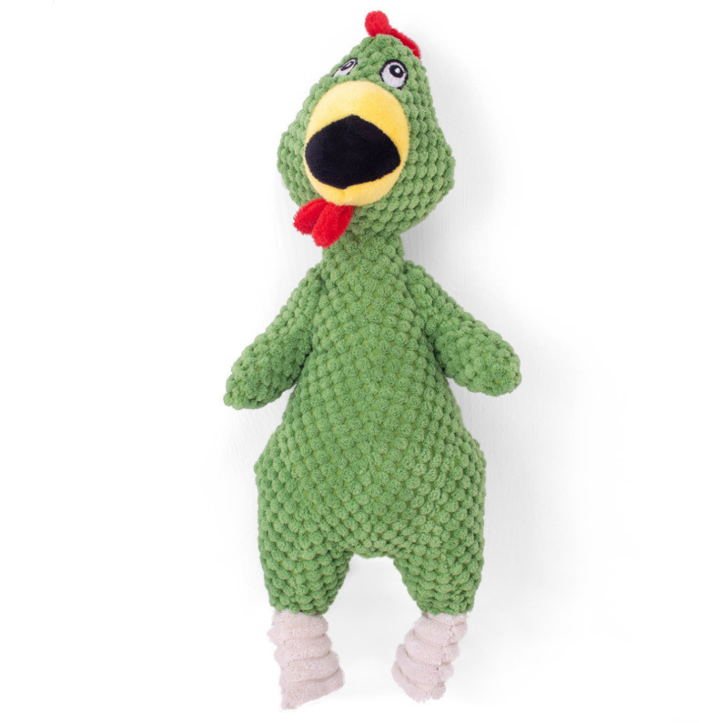 Squeaky Chicken Plush Dog Toy with Built-in Squeaker