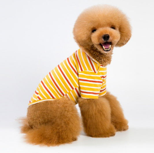 Spring-Summer Striped Dog T-Shirt