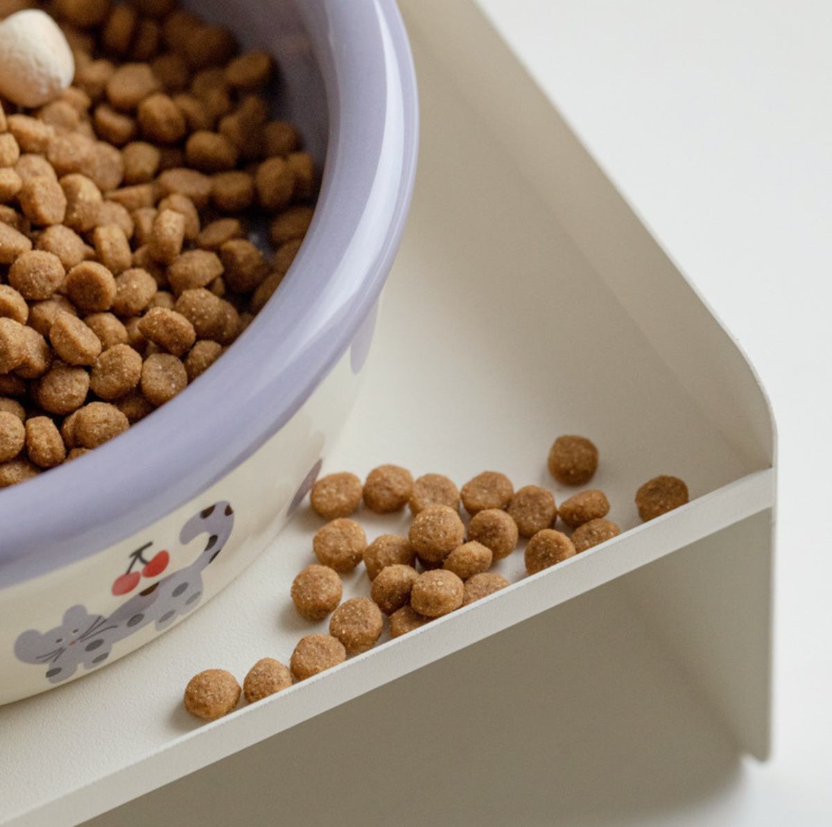 Patterned Ceramic Pet Feeding Bowl