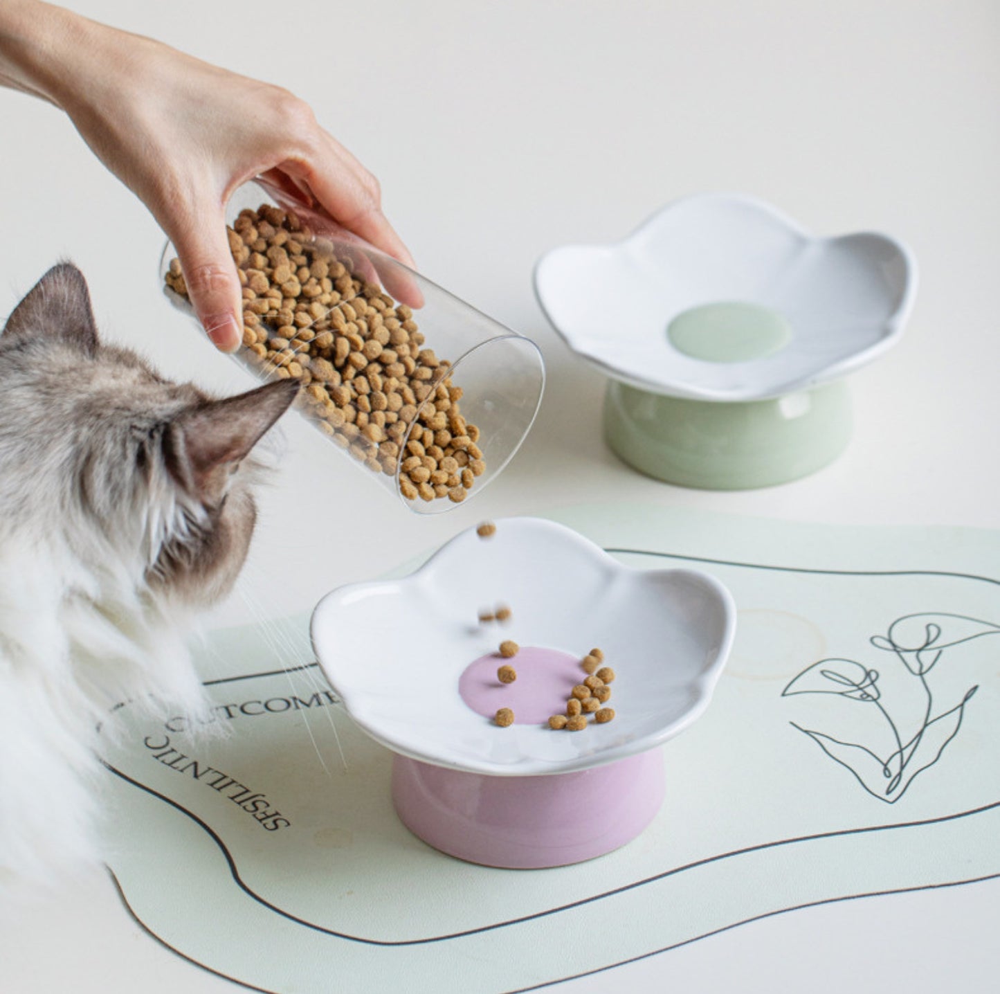 Sweet Flower Pet Ceramic Bowl