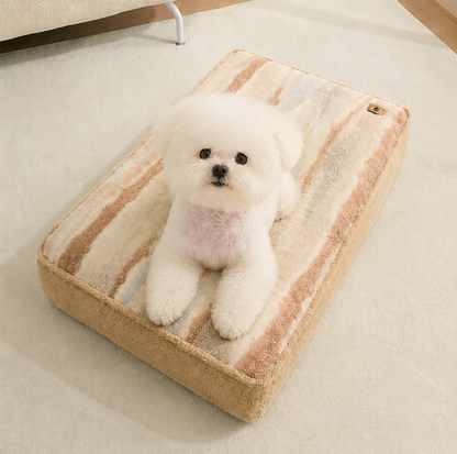Plush Pet Mattress Bed with Removable Pillow