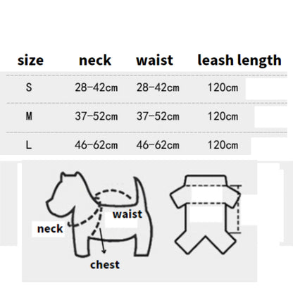 V-Shaped Dog Vest Harness with Leash