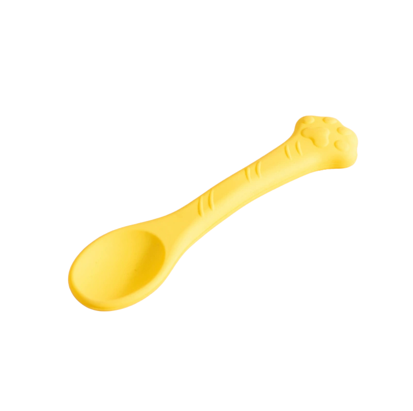 Paw-Shaped Colourful Silicone Pet Feeding Spoon