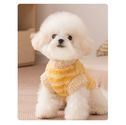 Teddy Fleece Pet Vest with D-Ring