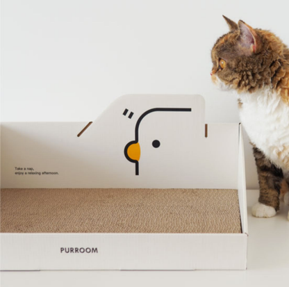 Purroom Little Chicken Series – Cardboard Scratching Lounger