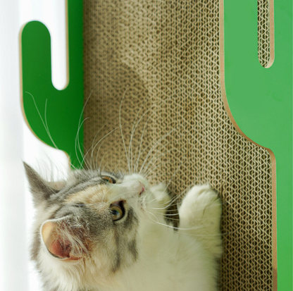 Cactus Multi-Surface Cat Scratching Board with Bell Ball