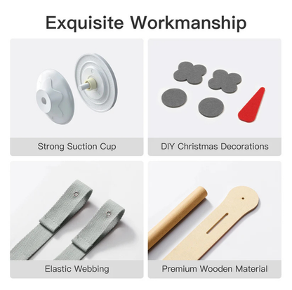 MeowooFun Cat Window Percher Hammock - Christmas Theme