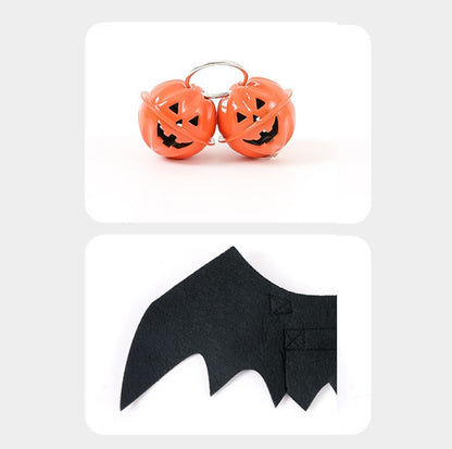 Happy Halloween Bat Wing-Styled Pet Accessory Collar