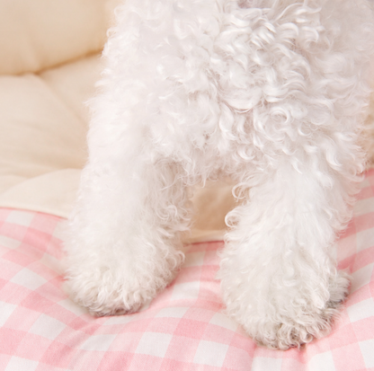 Pink Bow Semi-Enclosed Pet Bed