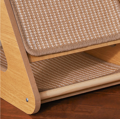 Triangle Sisal Cat Scratcher Stand with Play Ball