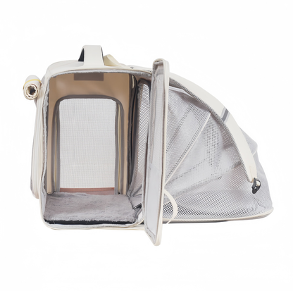 Expandable Pet Backpack Carrier with Mesh Tent