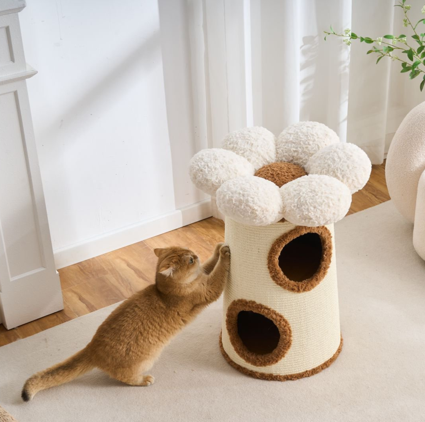 Bloom Nest 3-Tier Sisal Cat Barrel Condo