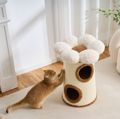 Bloom Nest 3-Tier Sisal Cat Barrel Condo