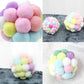 Colorful Plush Ball Cat Toys- Interactive Fun with Bells & Elastic
