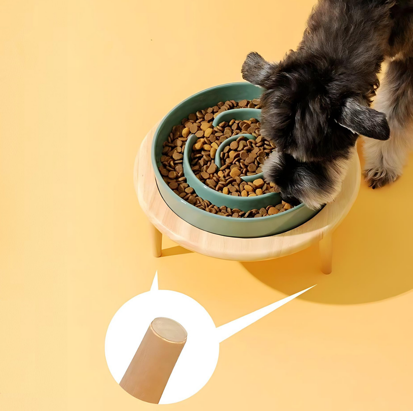 Ceramic Slow Feeder Pet Bowl for Dogs and Cats