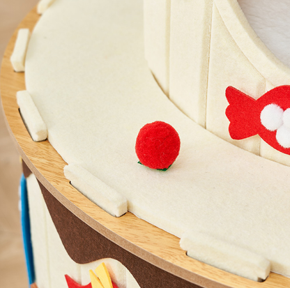 Double-Layer Cake Felt Cat House