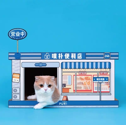 PurLab Convenience Store Cat Scratcher House