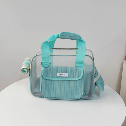 Quilted Mesh Pet Carrier Bag with Shoulder Strap - Up to 6 kg