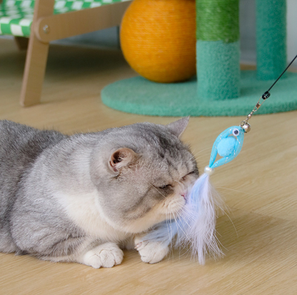 Goldfish Feather Teaser Wand