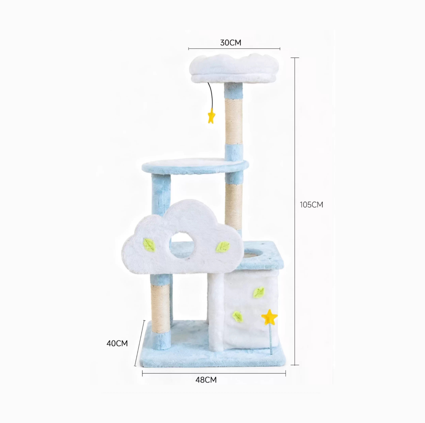 Medium Size Dreamy Sky Cat Tree Cloud Tower - 105cm (KM032)
