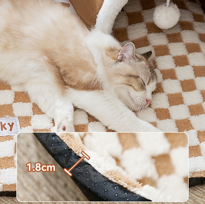 Reindeer Hide-and-Seek Cat Tunnel Bed