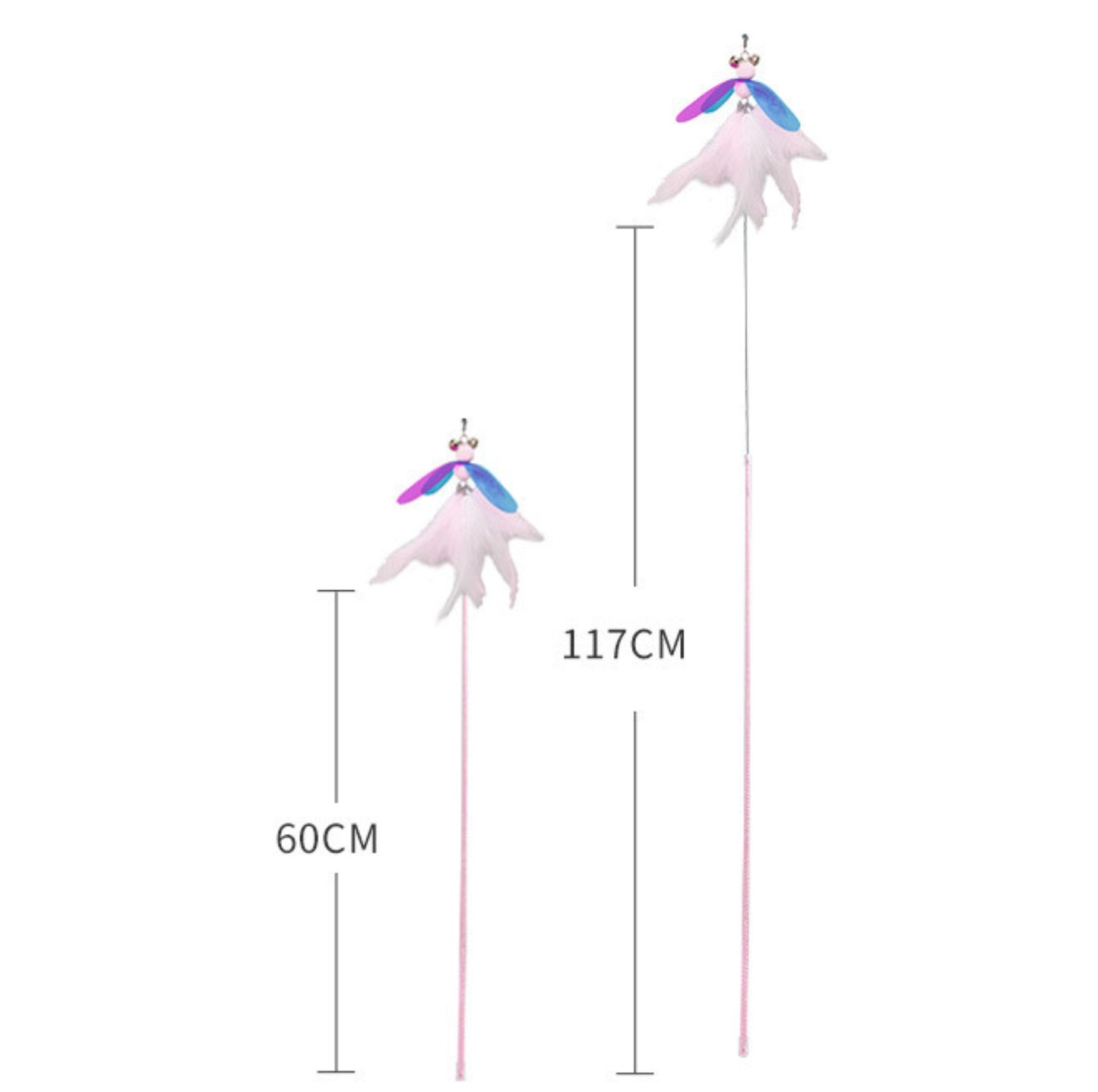 Magic Feather Telescopic Cat Stick– Extendable Interactive Teaser