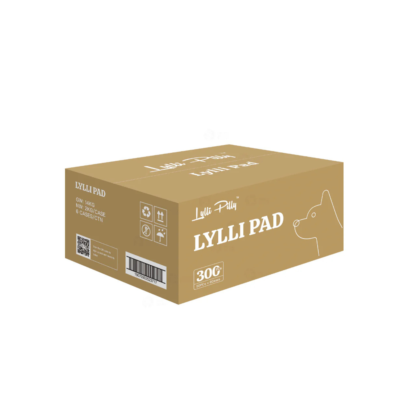 LYLLI PILLY Lylli Pad - Charcoal Leak Proof Ultra Absorbent Premium Training Pads