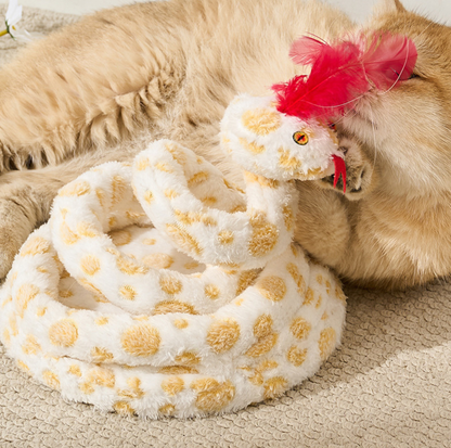 Wiggle Snake Interactive Spring Cat Toy with Chirping Sound