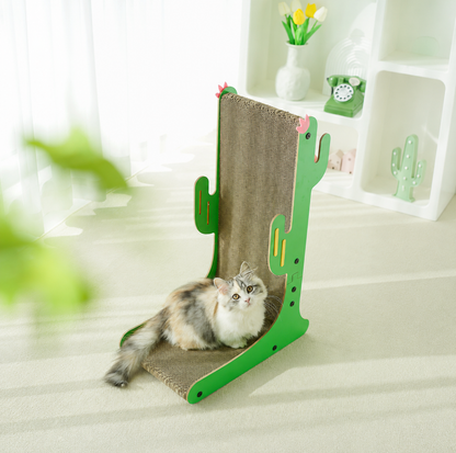 Cactus Multi-Surface Cat Scratching Board with Bell Ball