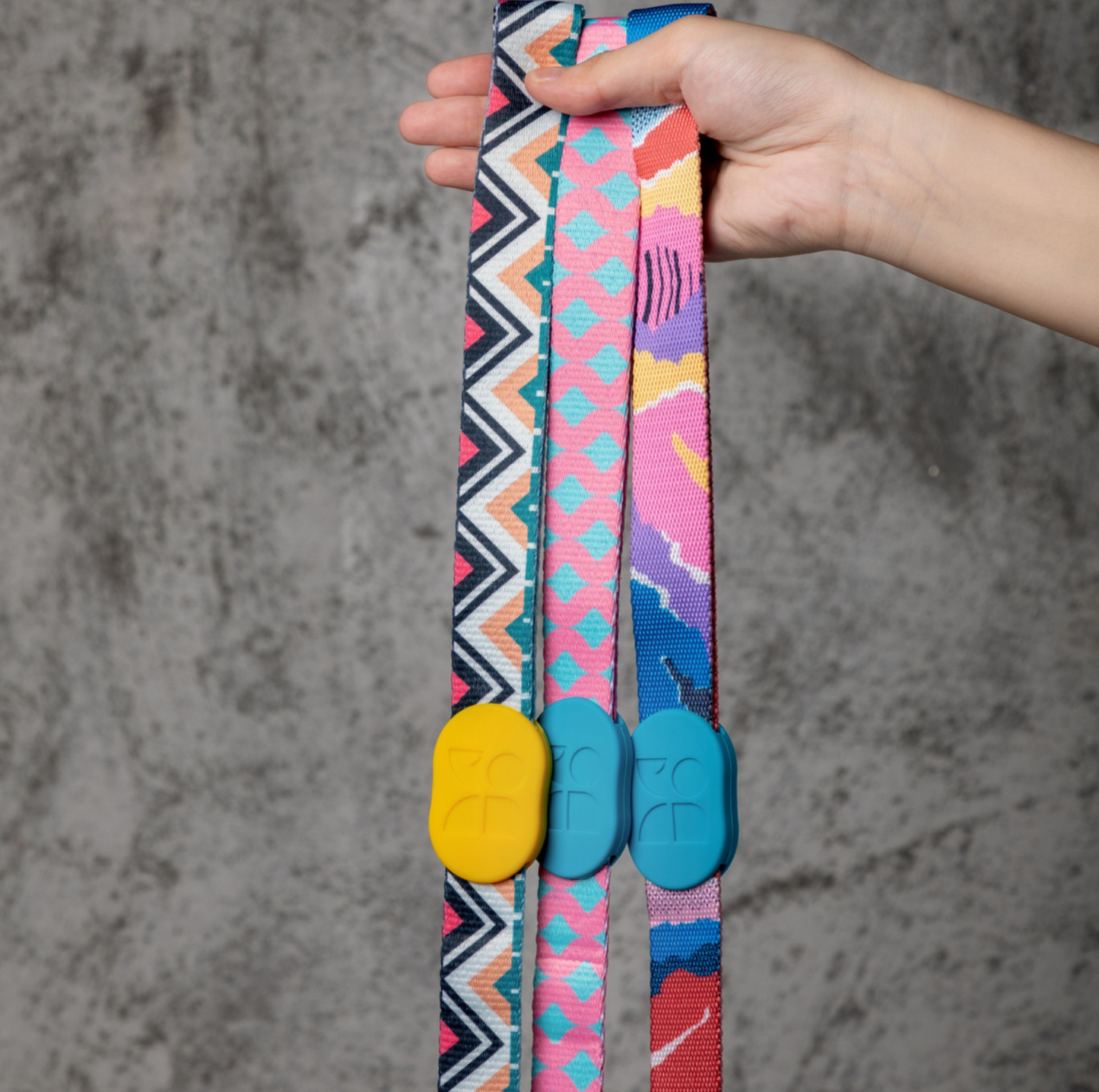 HIDREAM Colourful Dog Collar + Leash Set Adjustable Everyday Walking Set