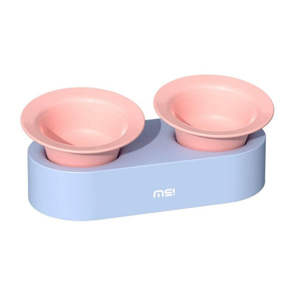 MAKESURE Jingle 2-in-1 Ceramic Pet Bowl Set for Food & Water Cat Bowls