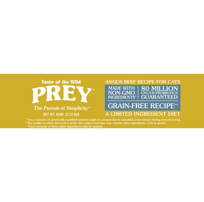 Taste of the Wild Prey - Angus Beef Cat Dry Cat Food 6.8kg