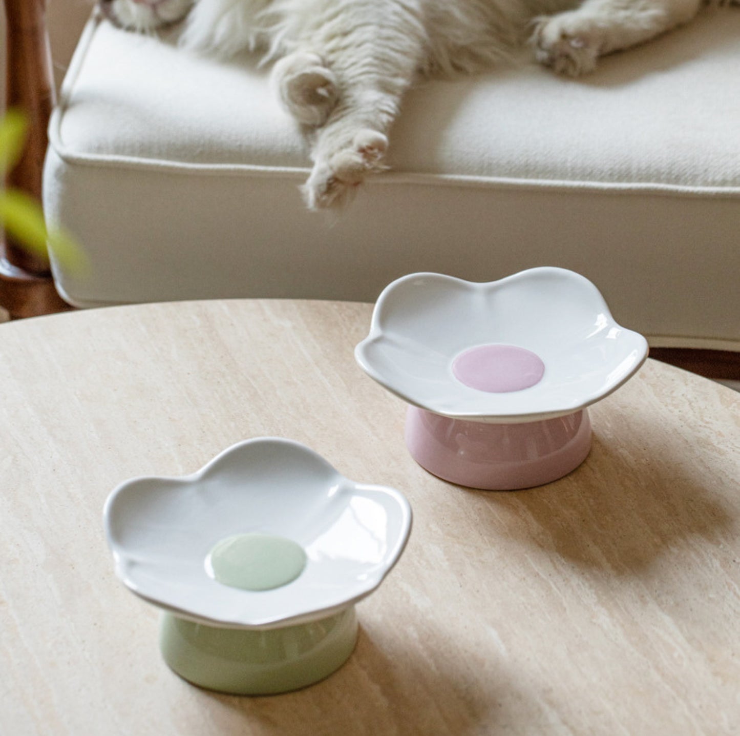 Sweet Flower Pet Ceramic Bowl