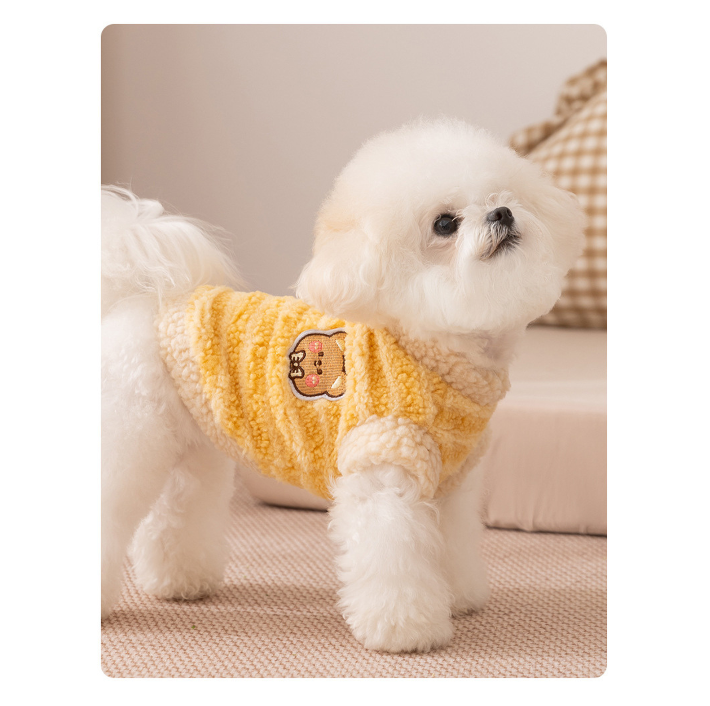 Teddy Fleece Pet Vest with D-Ring